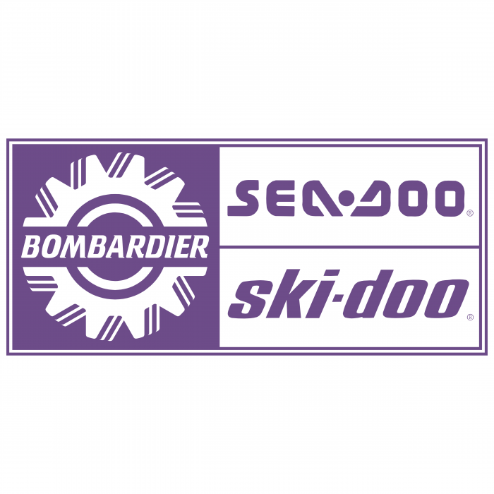 Bombardier Ski Doo logo violet