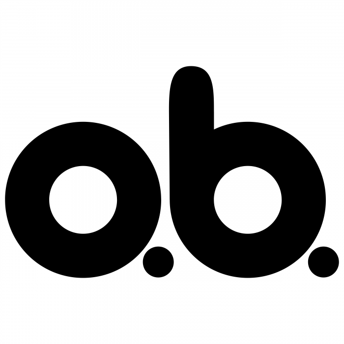 O.B. logo black