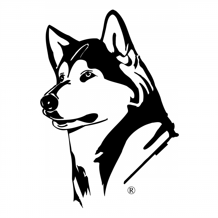 Washington Huskies logo black