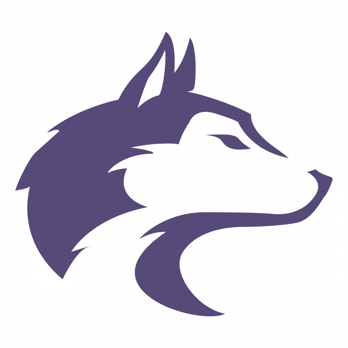 Washington Huskies logo violet