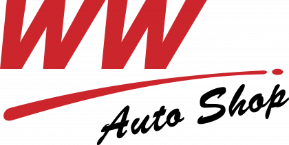 Auto Shop logo red
