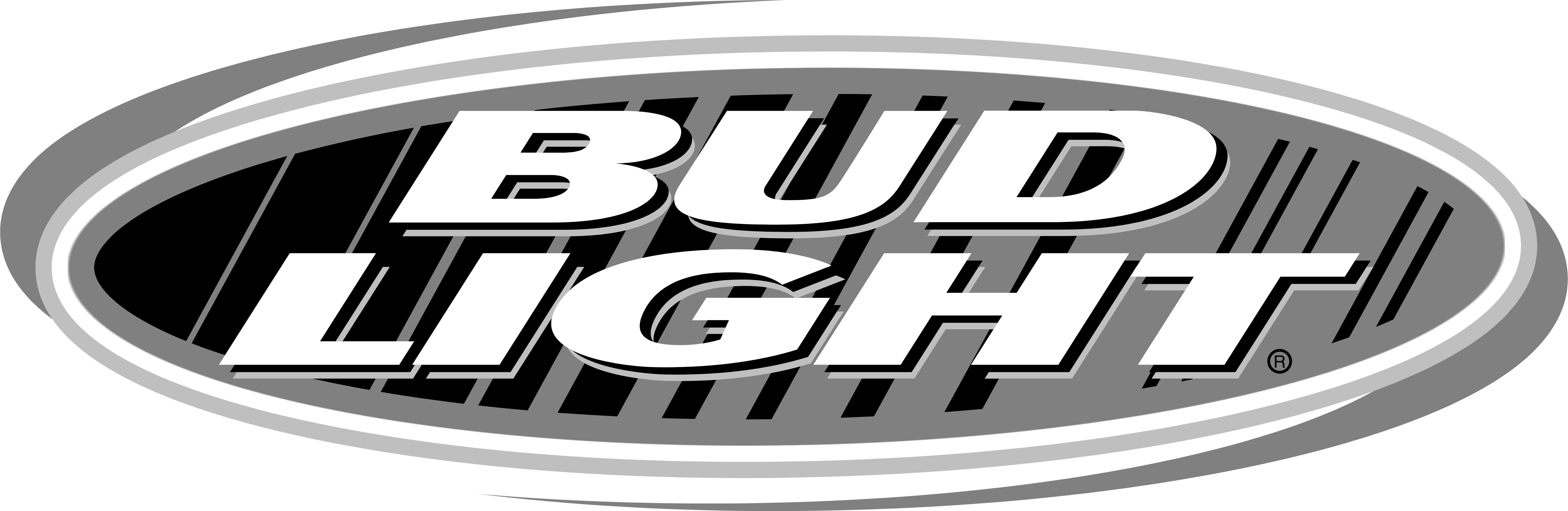 Bud Light logo, grey, SVG. 
