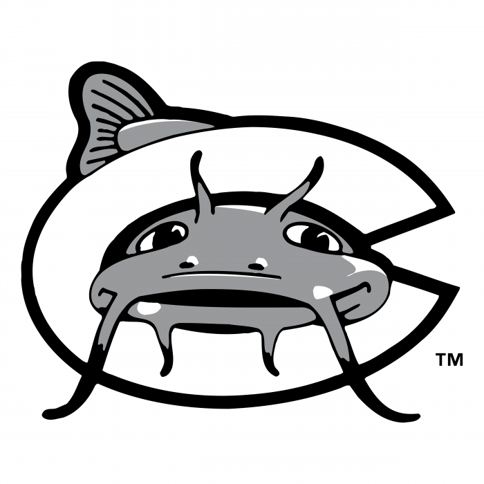 Carolina Mudcats logo grey
