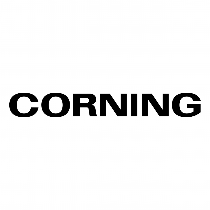 Corning logo black