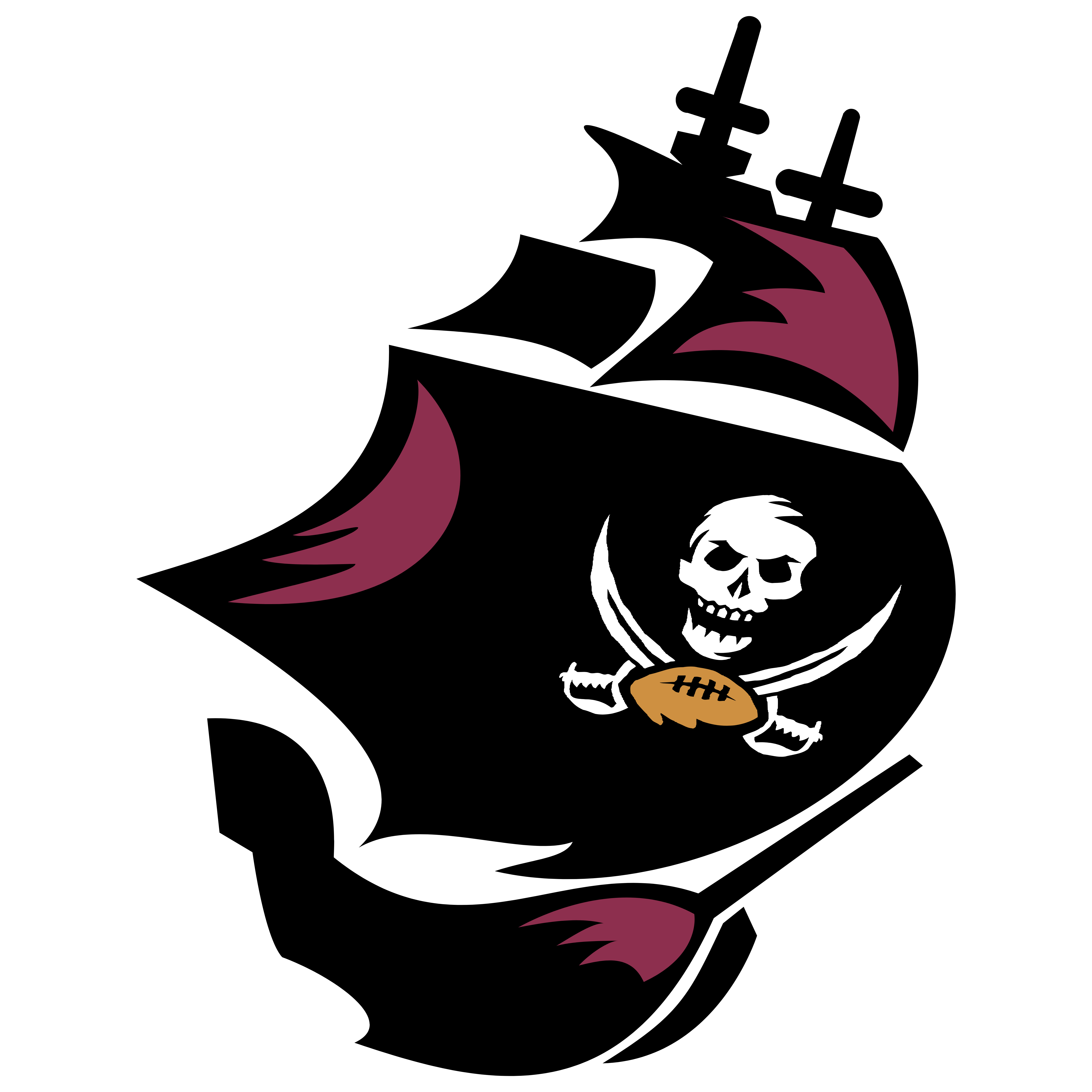 NFL - Tampa Bay - TB Buccaneers - Pirate Ship Logo (6488) / Foust Textiles  - 746356147197