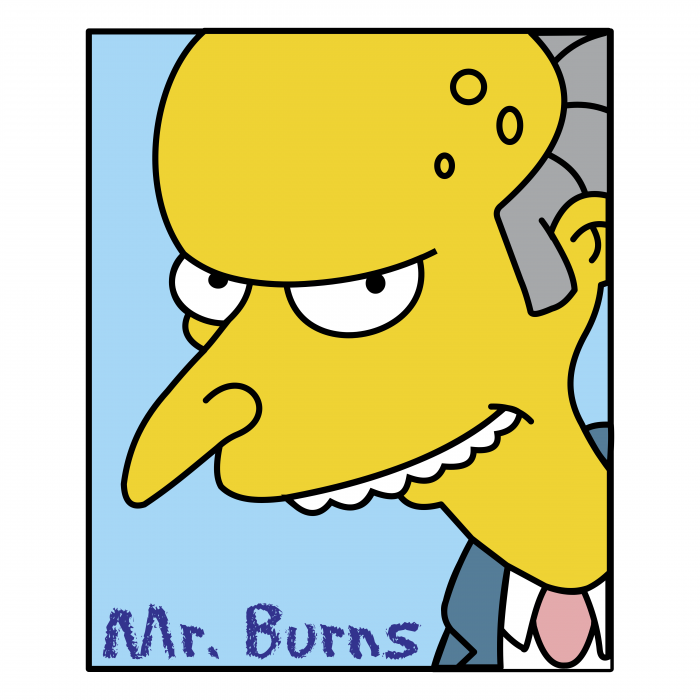 The Simpson logo burns
