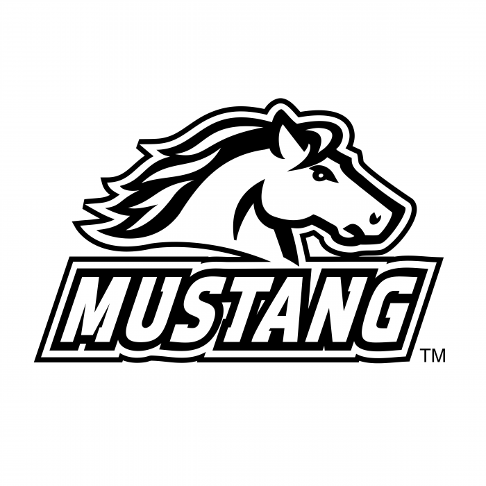 Mustang logo black