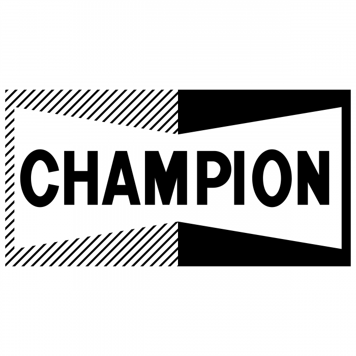 Champion logo white