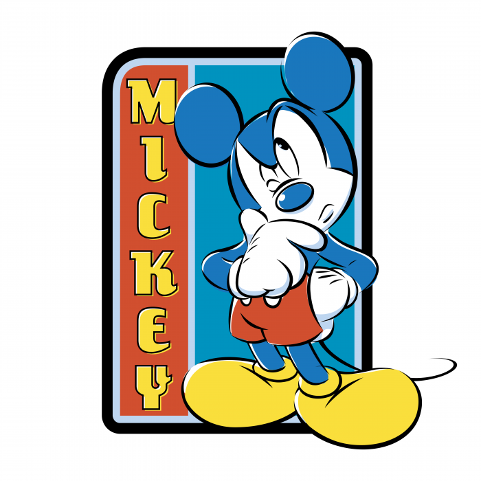 Mickey Mouse logo thinking
