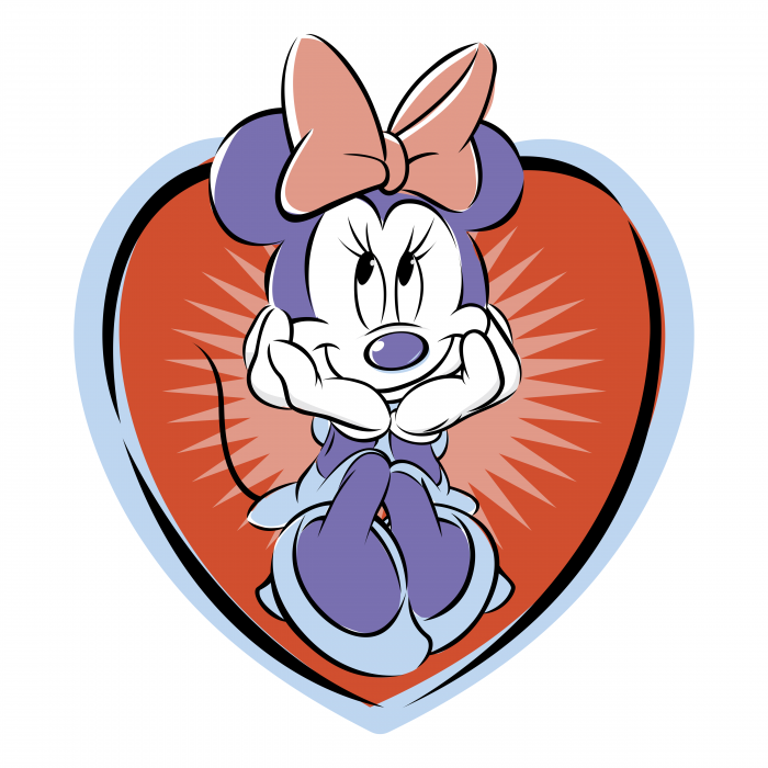 Minnie Mouse logo heart