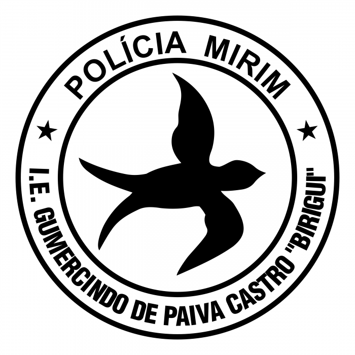 Policia Mirim logo black