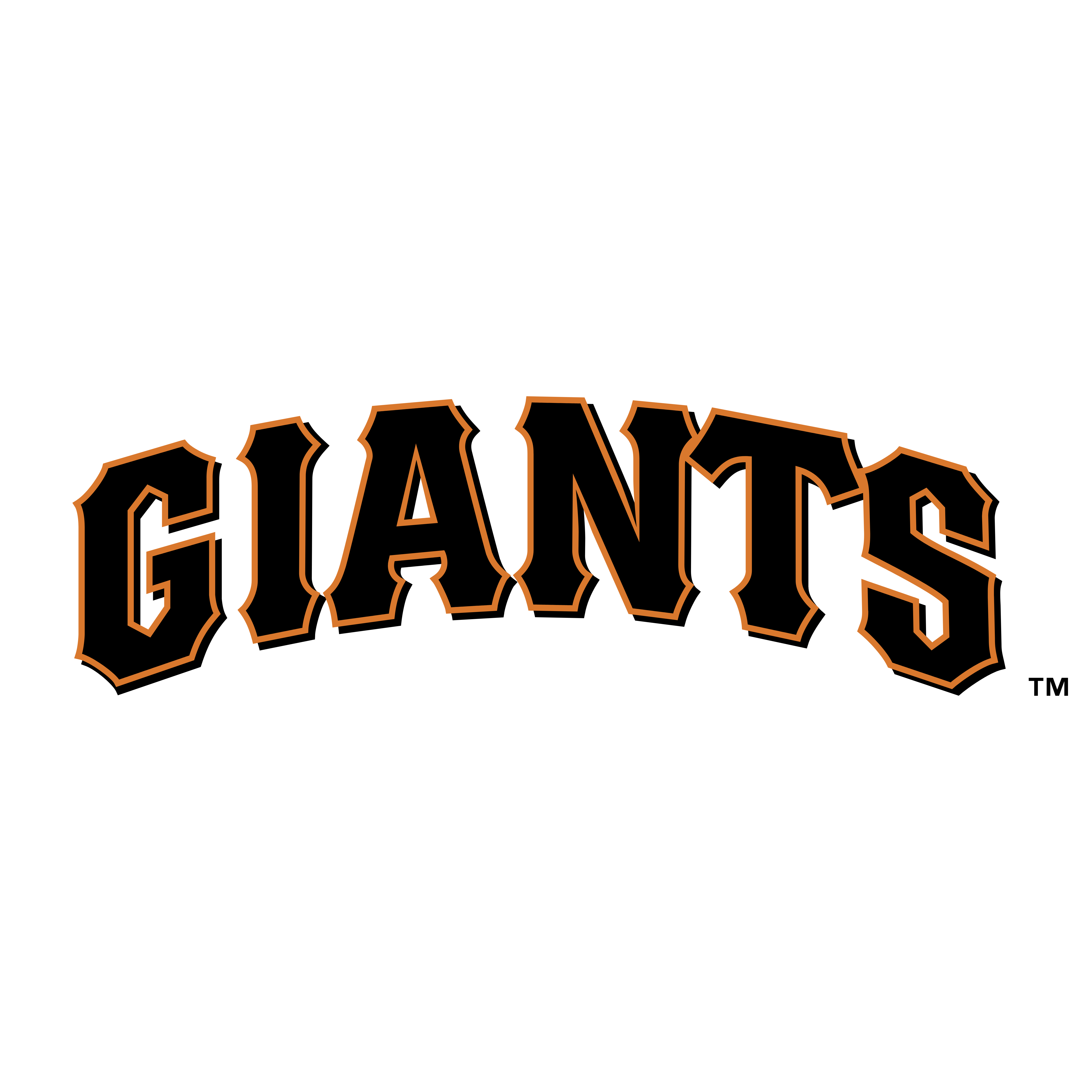 San Francisco Giants logo, gold, SVG. 