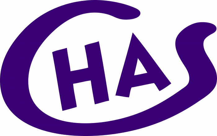 Chas logo violet