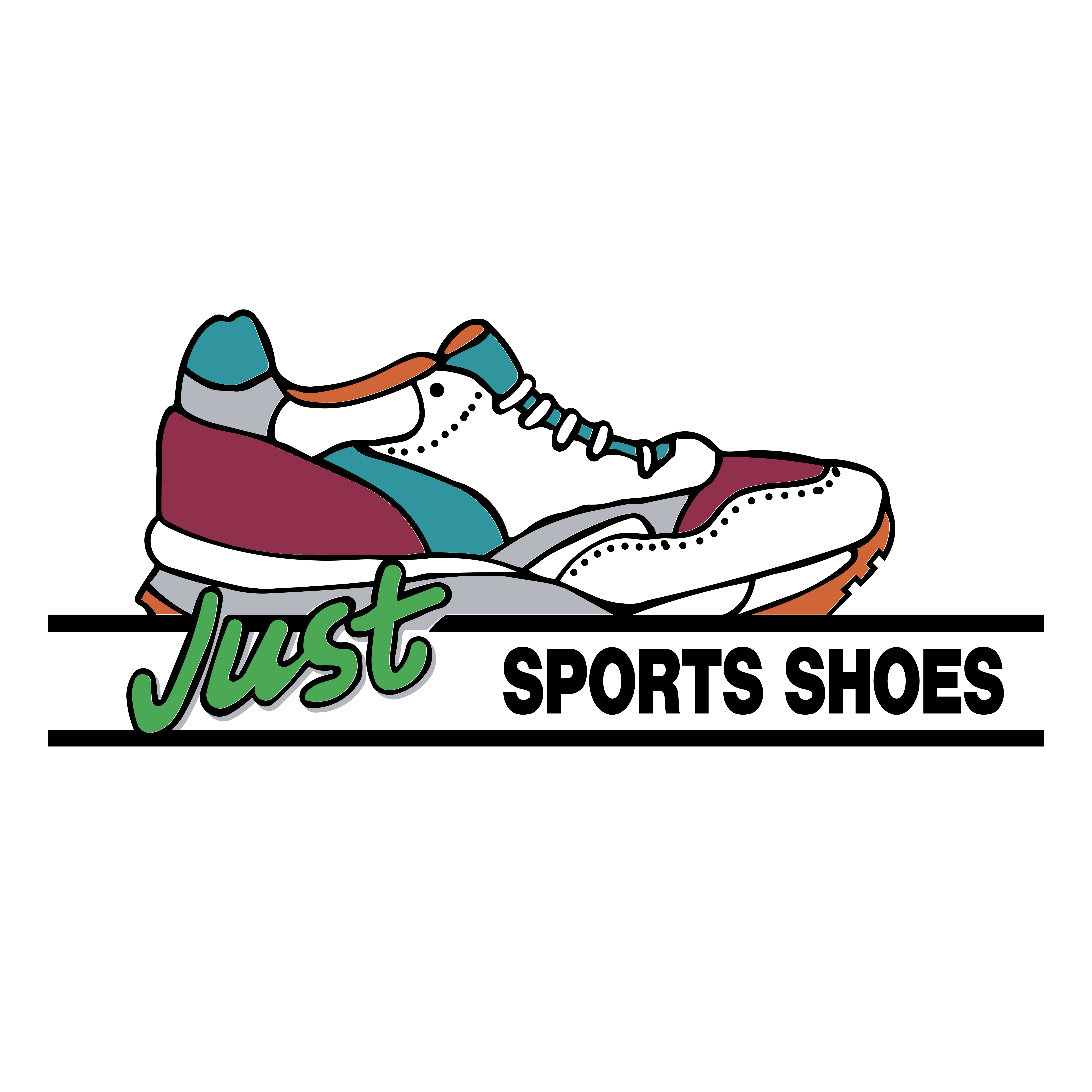 on sport shoes