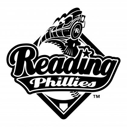 Reading Phillies logo black
