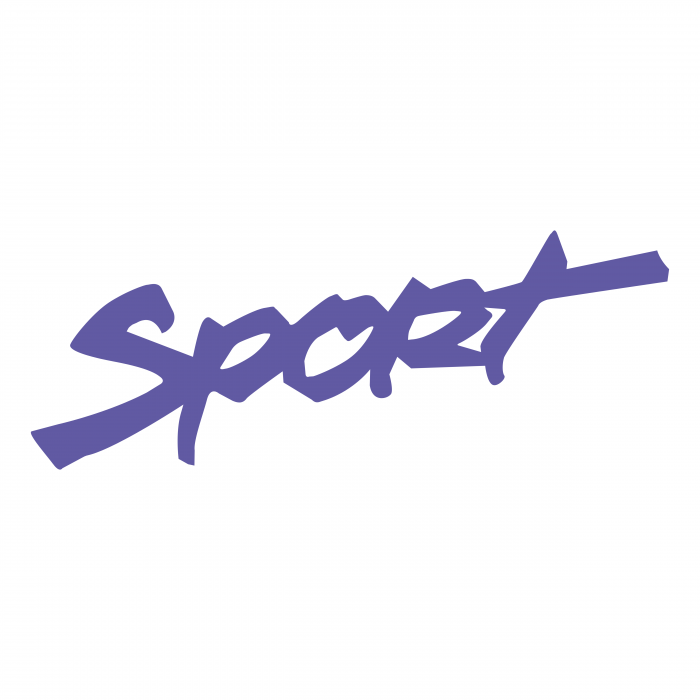 Sport logo violet