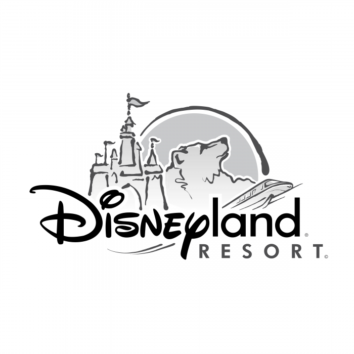 Disneyland Resort logo grey