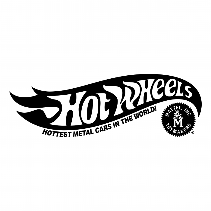 Hot Wheels logo black