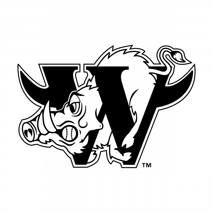 Winston Salem Warthogs logo black