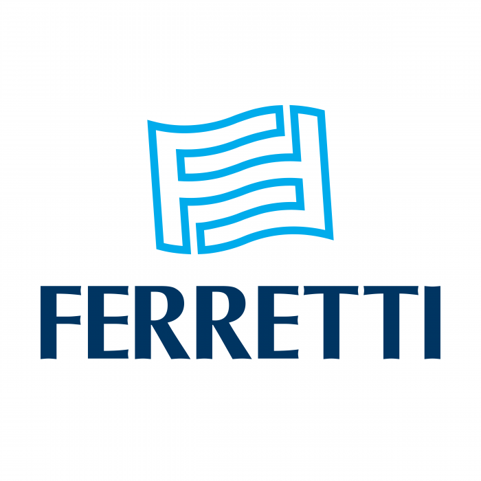 Ferretti Yacht logo light blue