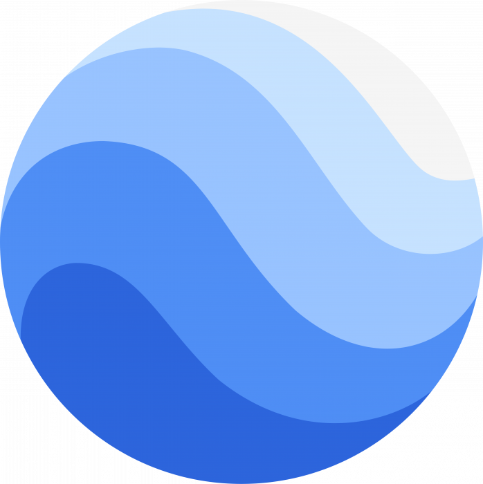 Google Earth logo gradient