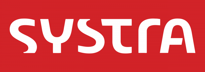 Systra Logo red background