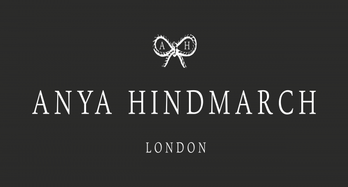 Anya Hindmarch Logo black background