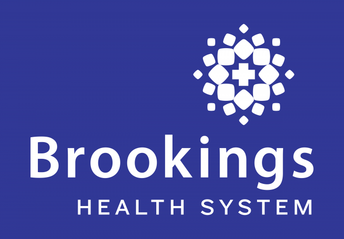 Brookings Health System Logo white text
