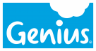 Genius Gluten Free Logo blue background