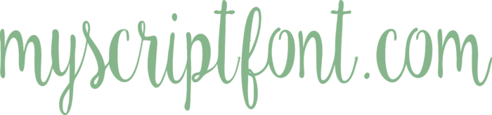 MyScriptFont.com Logo