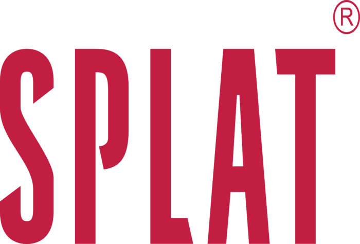 Splat Logo red text