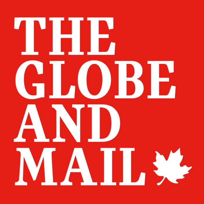 The Globe and Mail Logo white text