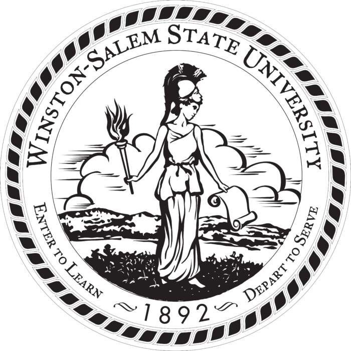 Winston Salem State University Logo black