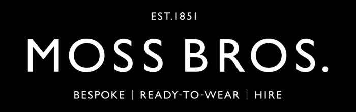 Moss Bros Logo white text