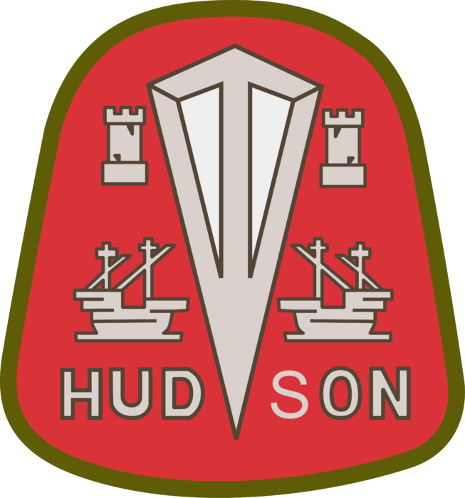 Hudson Motor Car Company Logo red