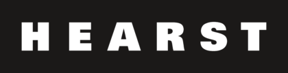 Hearst Corporation Logo white text