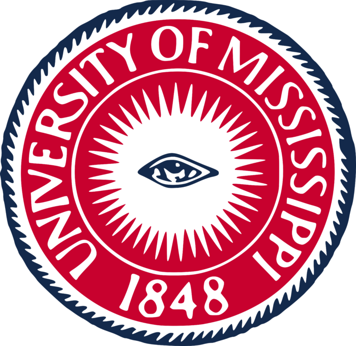 University of Mississippi Logo white text