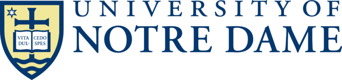 University of Notre Dame Logo horizonally