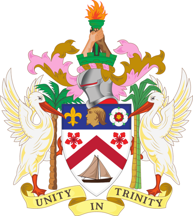 Coat of Arms of Saint Kitts and Nevis version