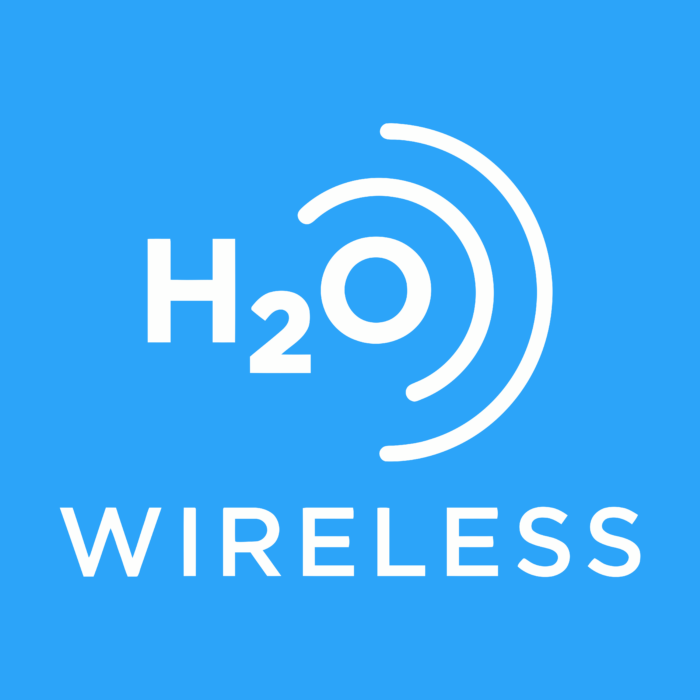 H2O Wireless Logo white text