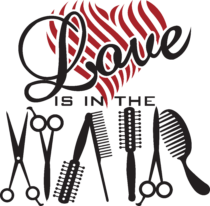 Love is in the Hair Logo