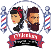 Milenium Barber Shop Logo