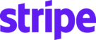Stripe Logo purple text