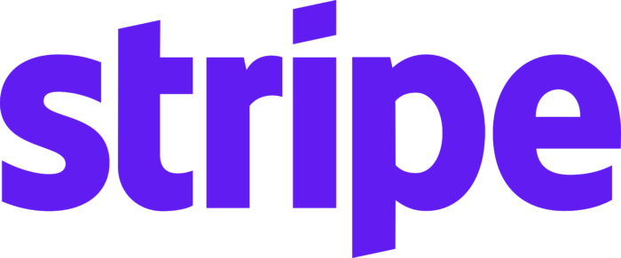 Stripe Logo purple text
