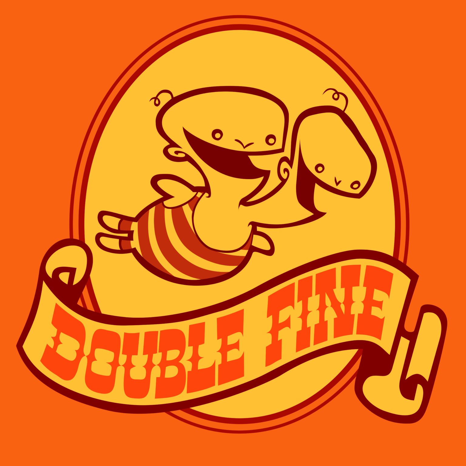 Double. Double Fine. Double Fine games. Double Fine Happy Action Theater. Колобок продакшн представляет.