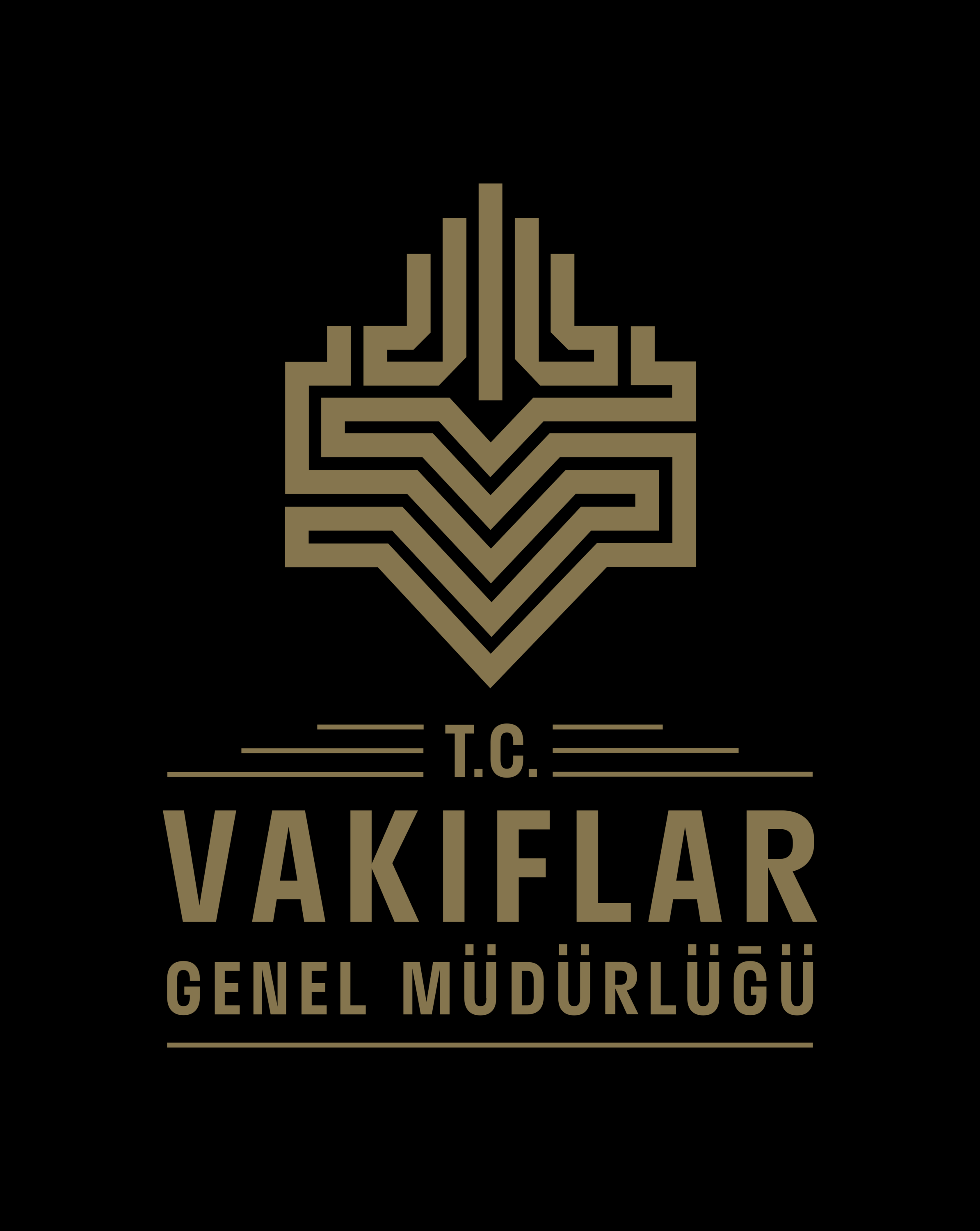 T.C. Vakıflar Genel Müdürlüğü Yeni Siyah Logo