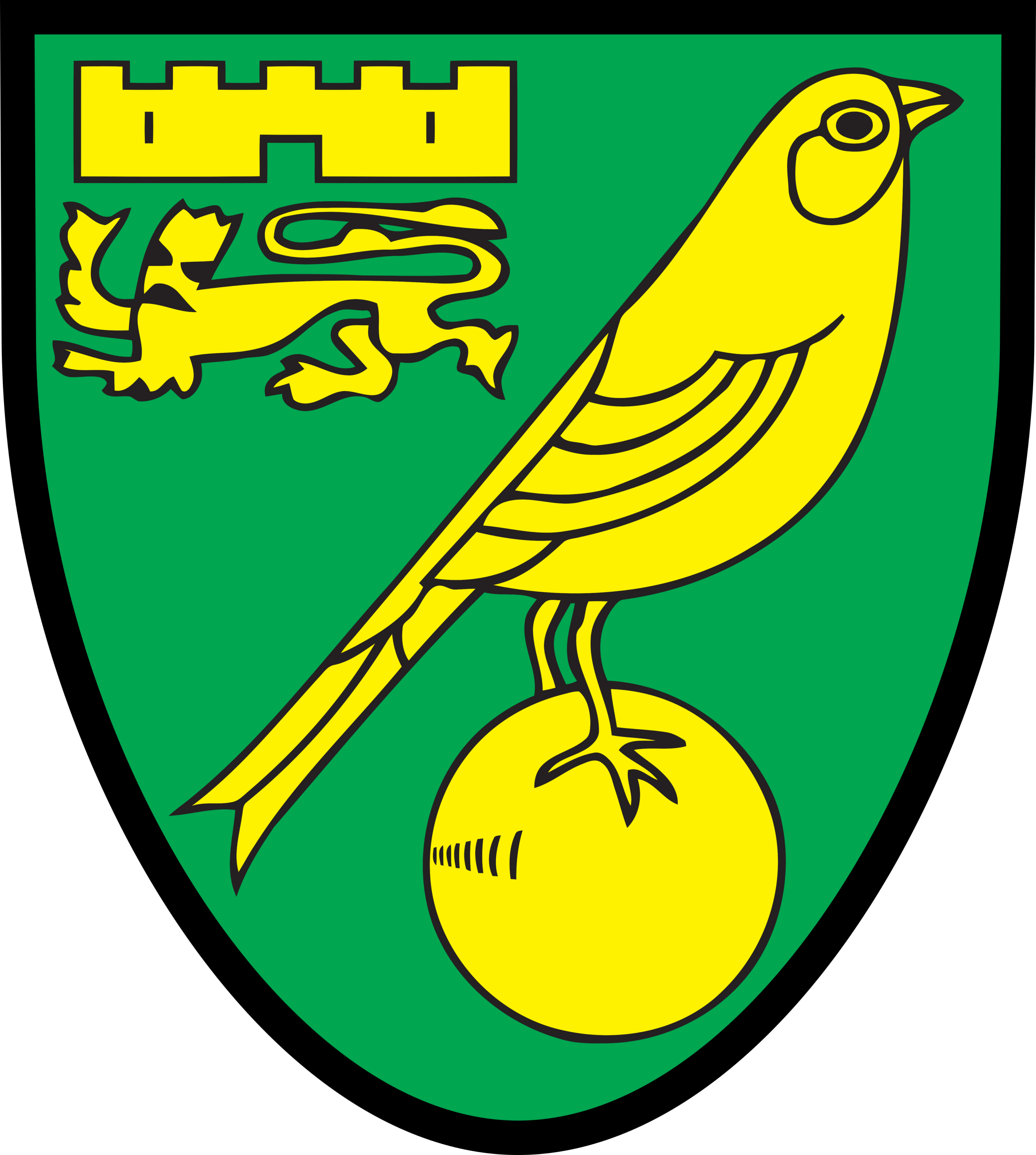 Norwich City FC Logo 1972