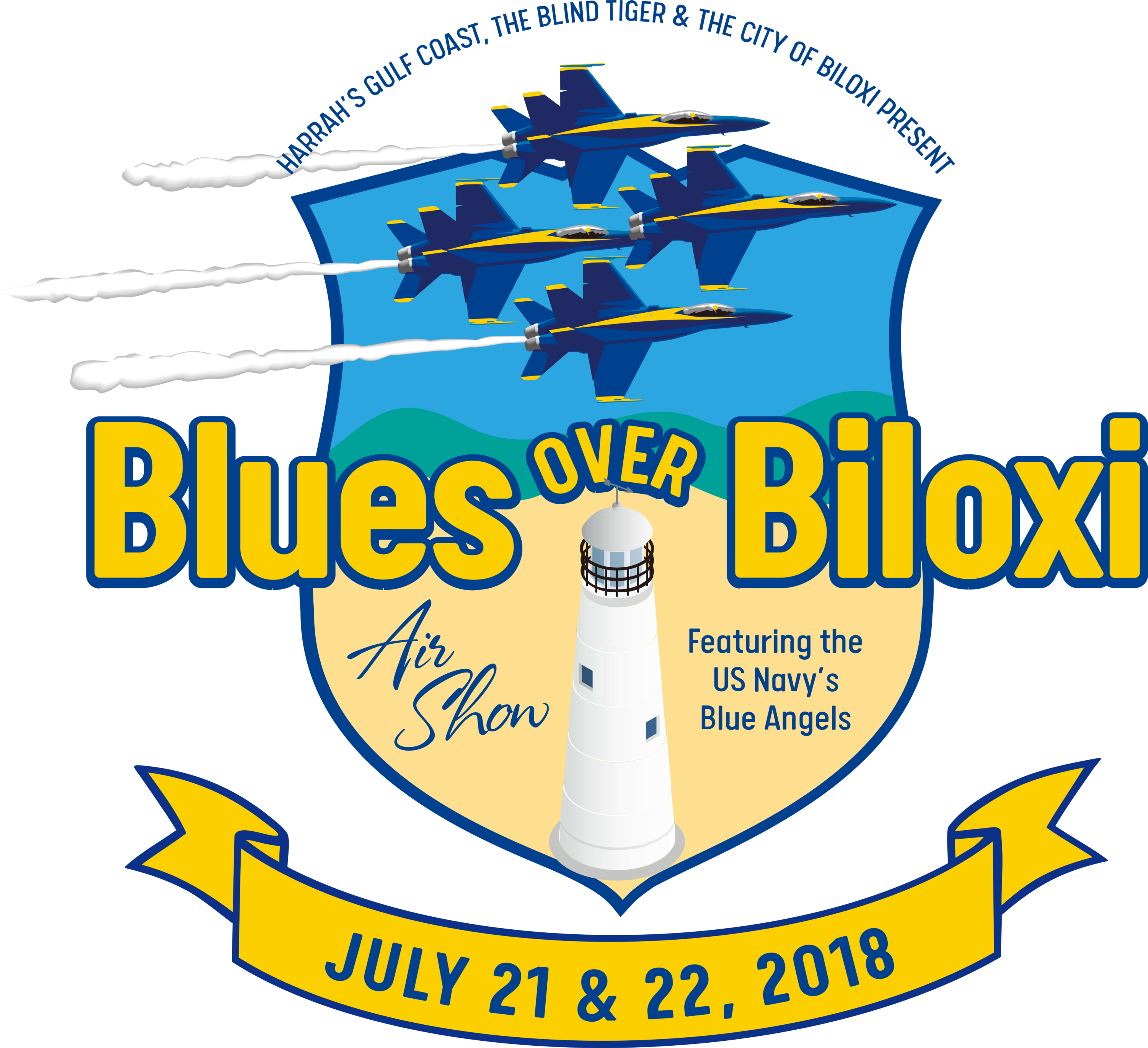 Blues Over Biloxi Logo