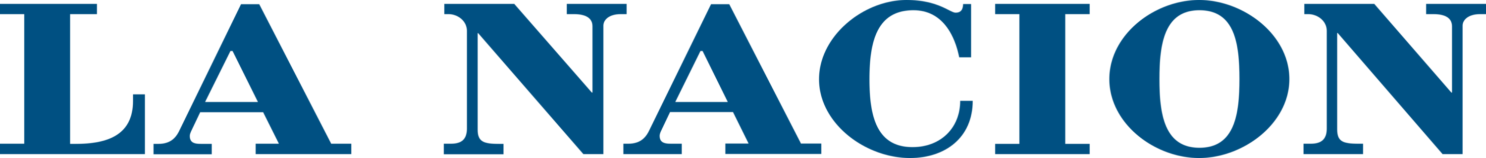 La Nación Logo text