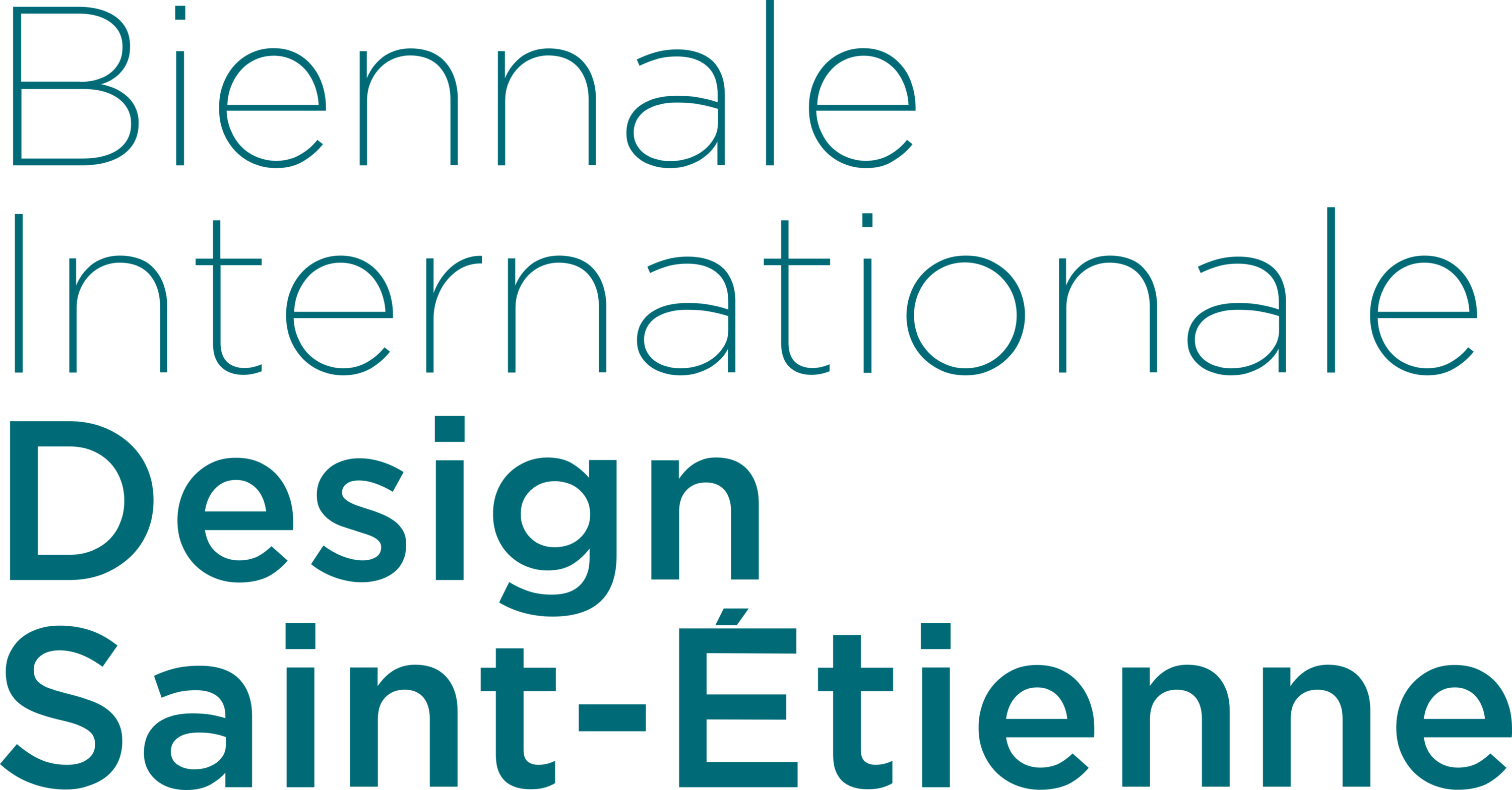 Biennale Internationale Design Saint Etienne Logo